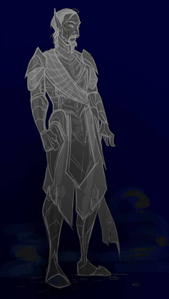 Artistic rendition of what Shadow Elves looked like before the Selenehelion.